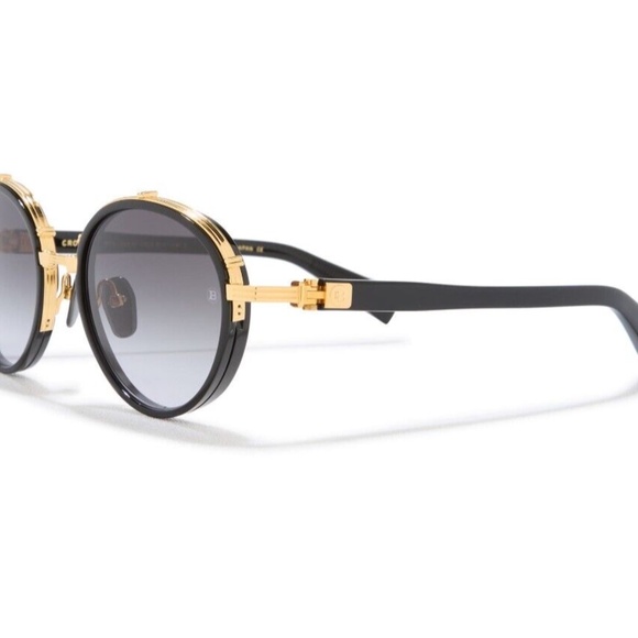 BALMAIN CROISSY BY AKONI BPS 126A Gold Black Titanium Unisex Sunglasses main image 12